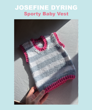 Load image into Gallery viewer, Sporty Baby Vest (knitting pattern)