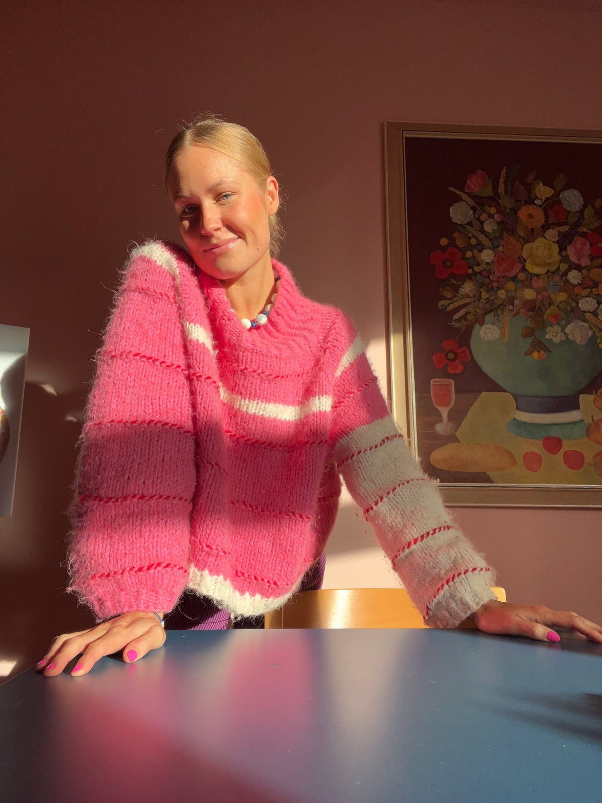 Split Sweater knitting pattern