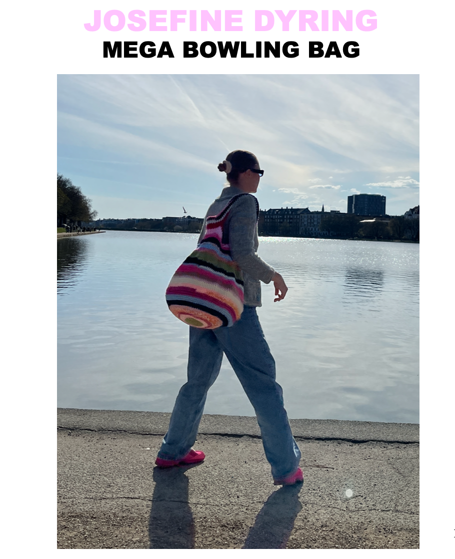 Mega Bowling Bag Crochet pattern Josefine Dyring Knit
