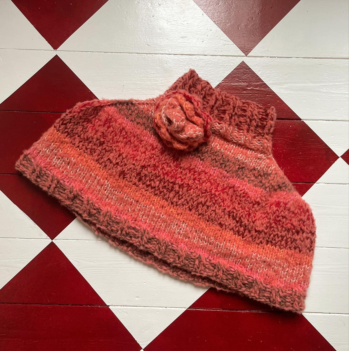 Flower Poncho Knit Kit