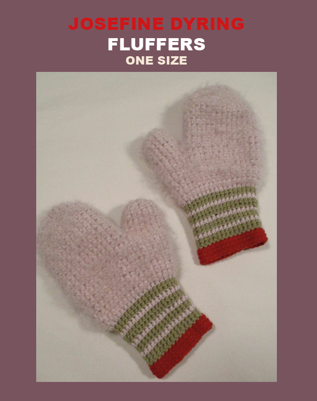 Fluffers rosa/camel crochet pattern