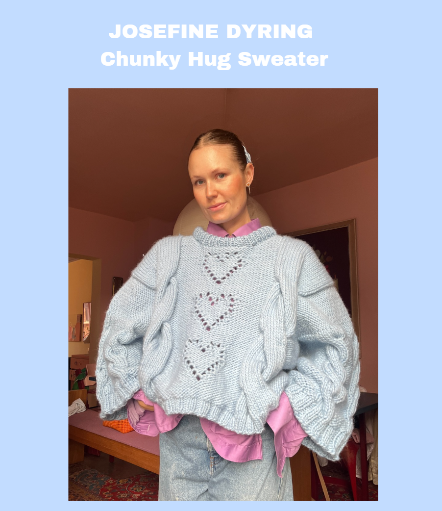 Chunky Hug Sweater knitting pattern – Josefine Dyring Knit