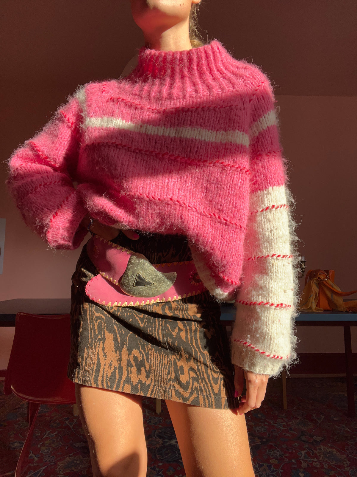 Split Sweater knitting pattern