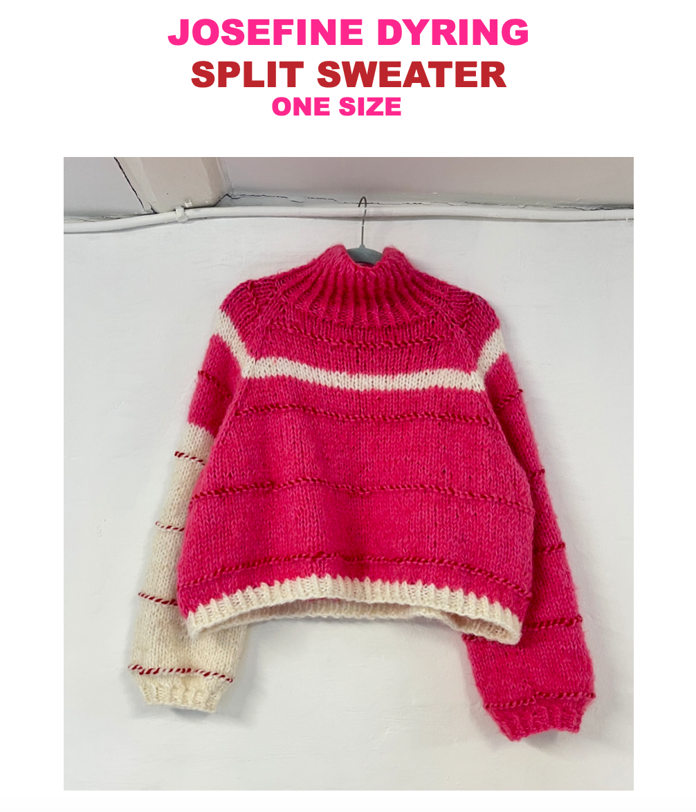 Split Sweater knitting pattern