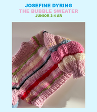Load image into Gallery viewer, The Bubble Sweater Junior knitting pattern (danish)
