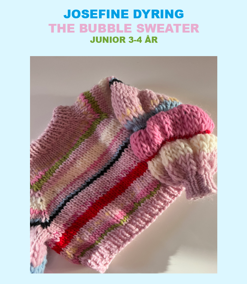 The Bubble Sweater Junior knitting pattern (danish)