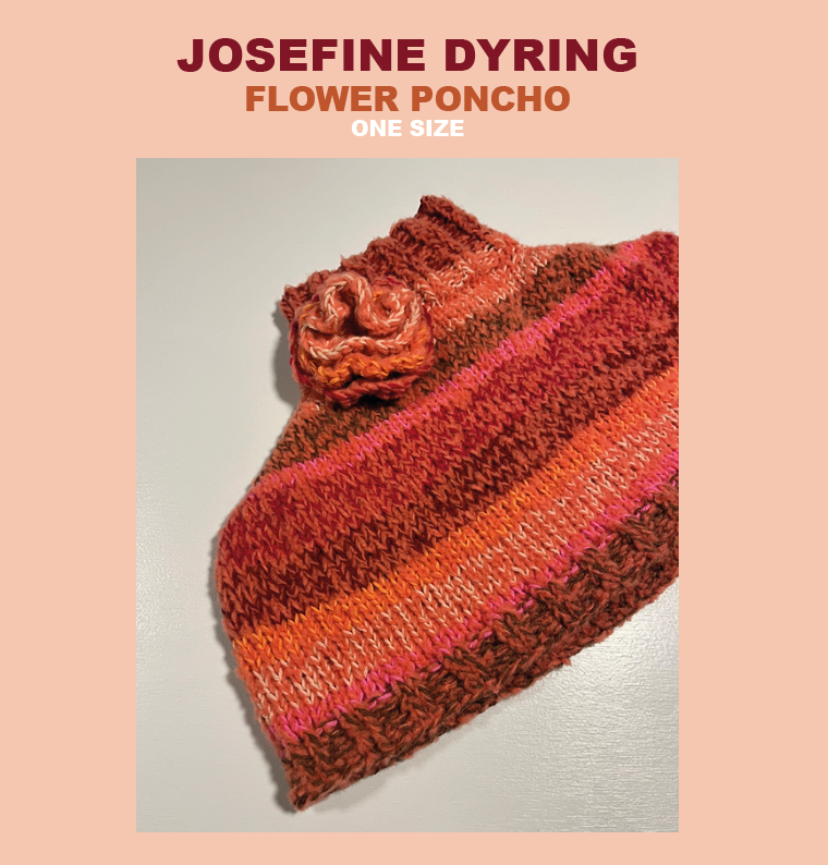Flower poncho knitting pattern